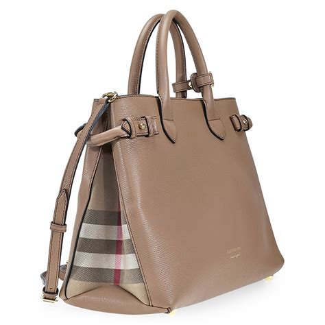 Burberry Medium Banner Leather Tote 